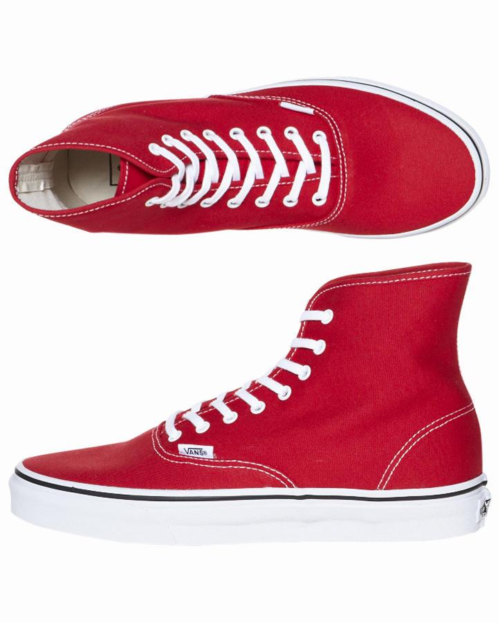 Foto Zapatillas Hi Tops De Hombre Authentic De Vans - Rojo