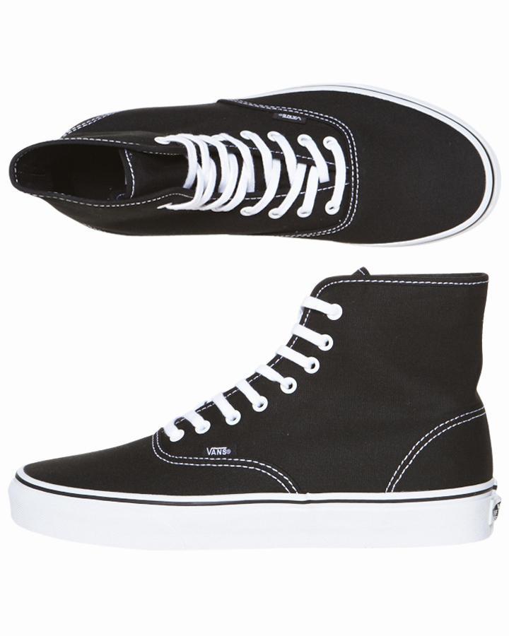 Foto Zapatillas Hi Tops De Mujer Authentic De Vans - Black True White