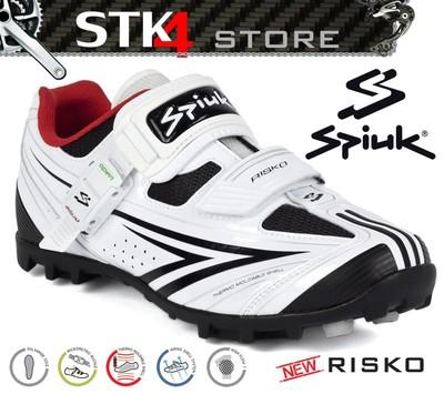 Foto Zapatillas Mtb Spiuk Risko Talla 44 - Cierre Microajustable - Blanco/negro