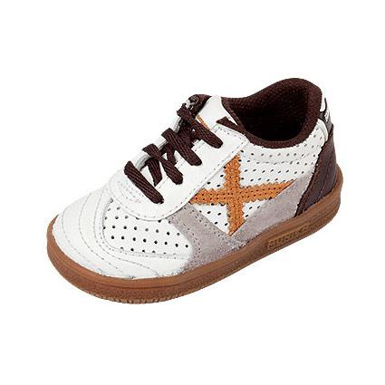 Foto Zapatillas Munich BABY GRESCA Blanco y Dorado