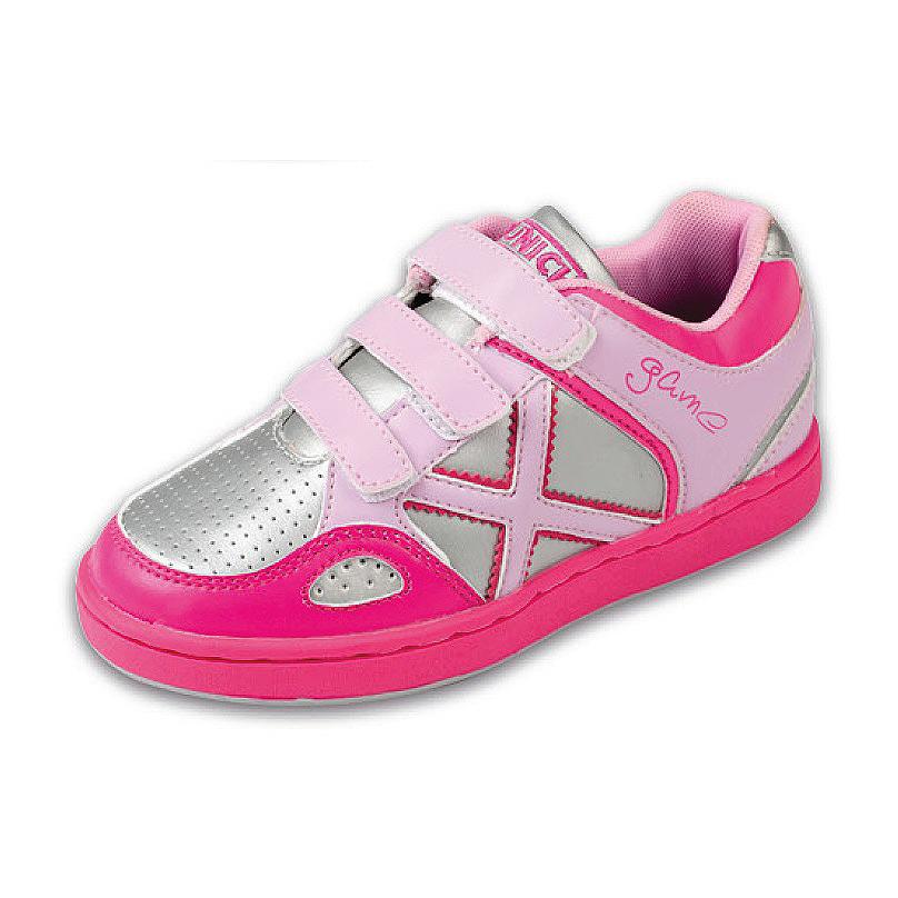 Foto Zapatillas Munich GAME VCO 13 Plata y Rosa
