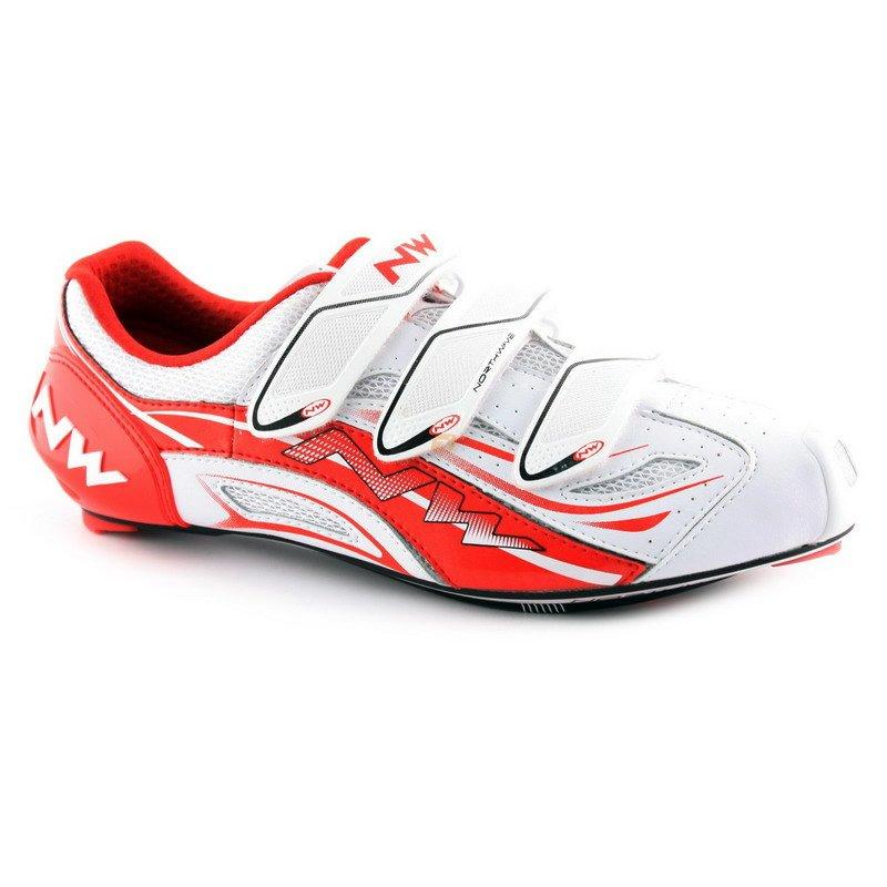 Foto Zapatillas Northwave Typhoon Evo Blanco-Rojo 2013