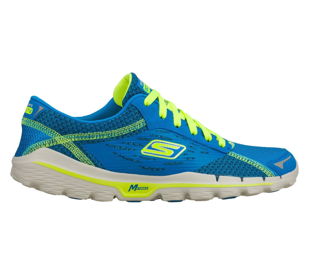 Foto Zapatillas para correr Skechers - Go Run 2 - UK 11 Blue/Yellow