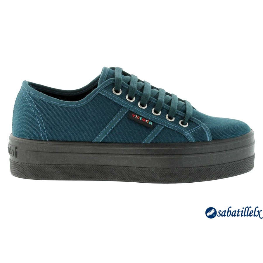 Foto Zapatillas Victoria - Blucher Lona Plataforma Otros▸Mujer (09204)