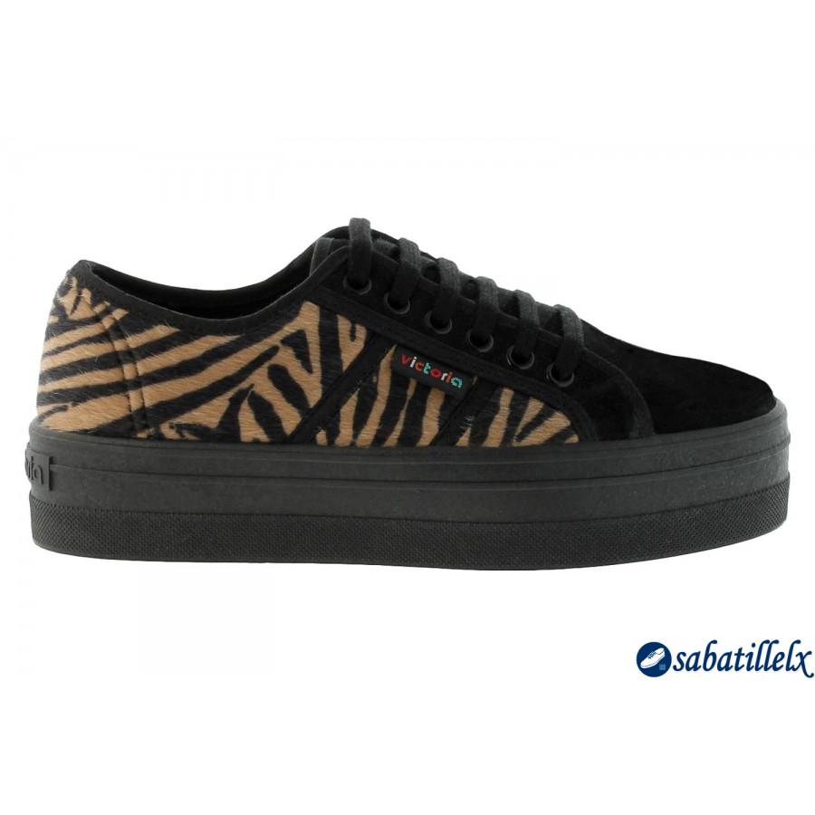 Foto Zapatillas Victoria - Blucher Print Animal Plataforma Otros▸Mujer (09208)
