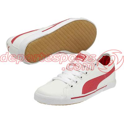Foto zapatillas/puma:benecio jr 6 white/raspberry