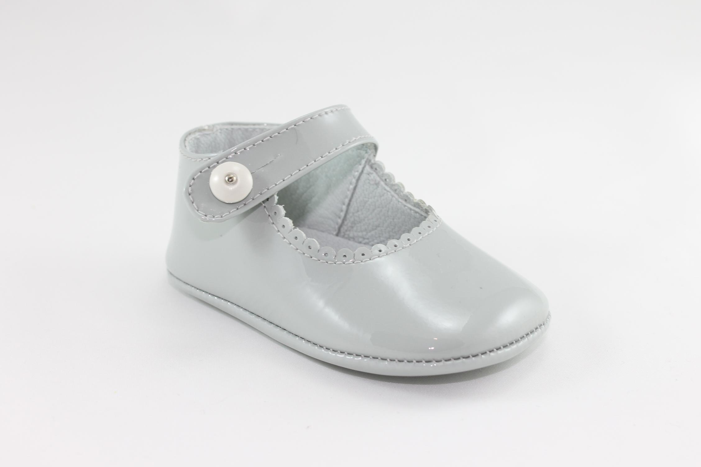 Foto Zapato bebé canastillas grises (Canastillas grises)