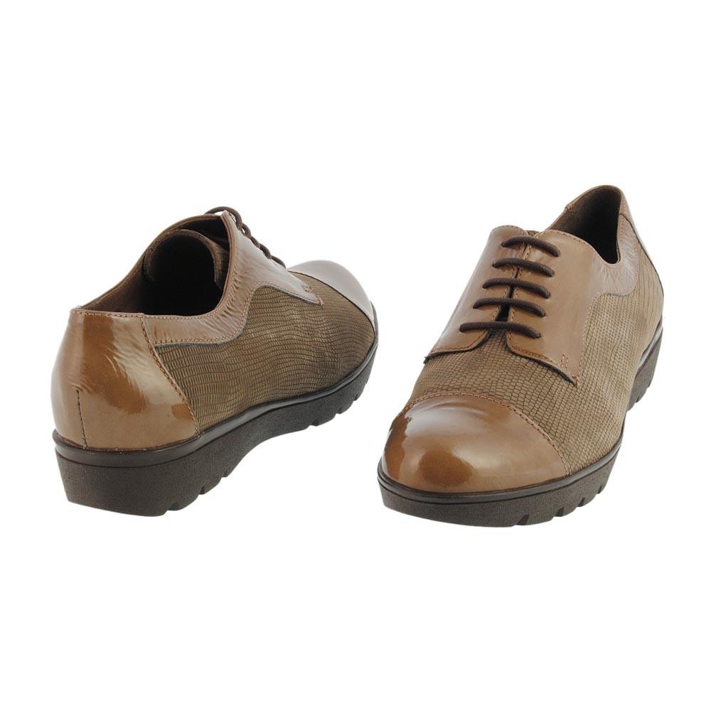 Foto Zapato blucher piel taupe A-1305 Wonders