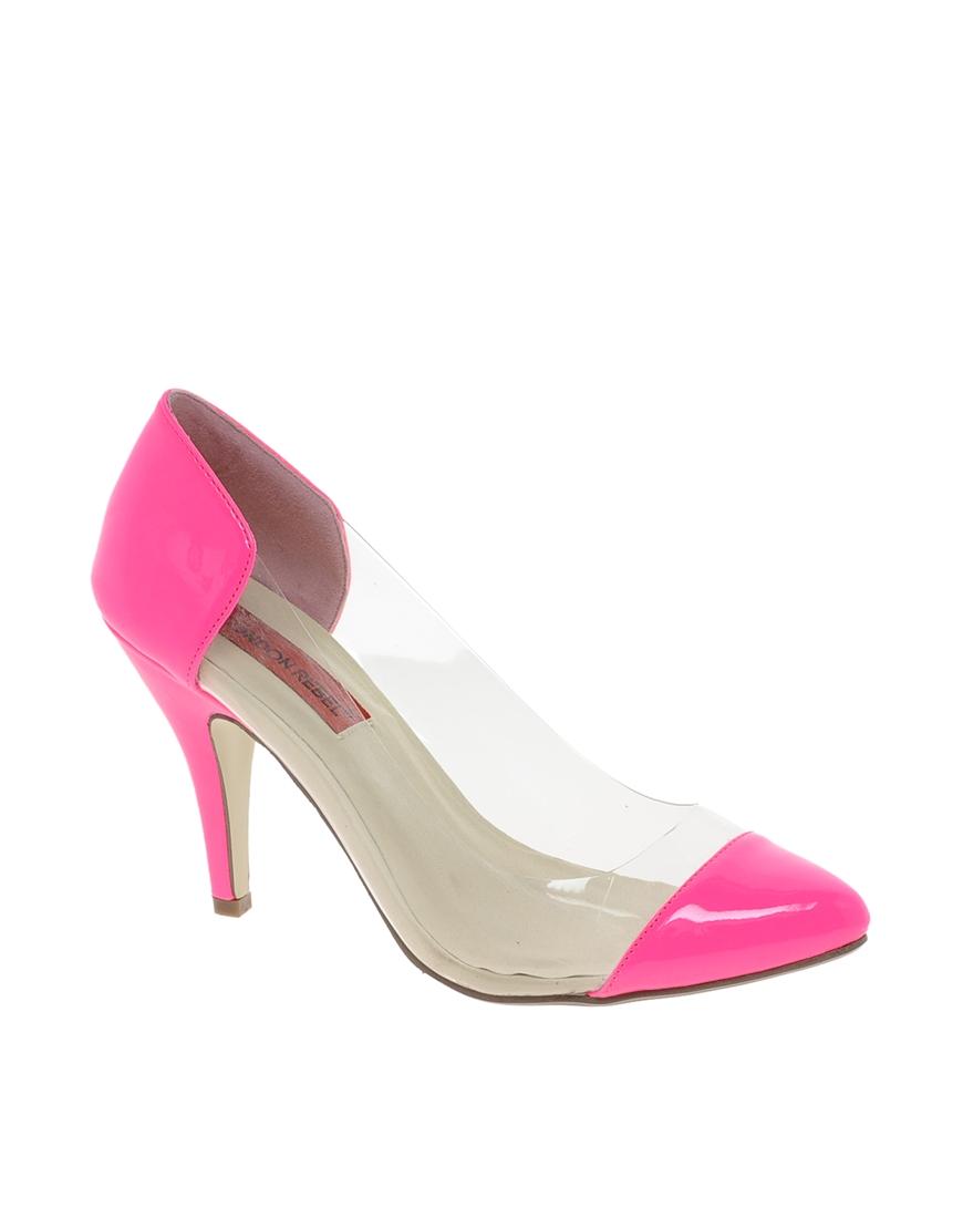 Foto Zapato de tacón de charol Ella de London Rebel Rosa