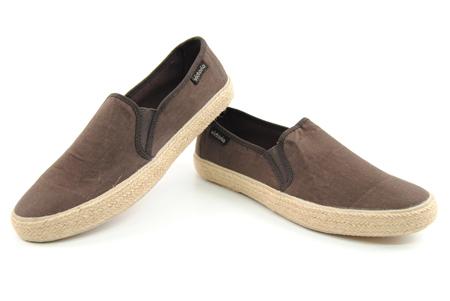 Foto zapato de textil marrón