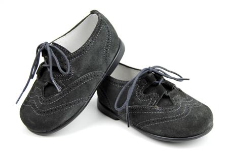 Foto zapato galés de serraje gris