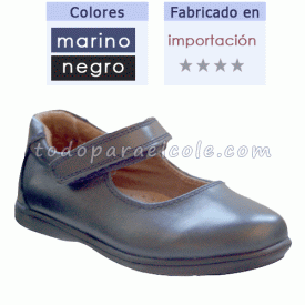 Foto Zapato mercedita lisa de velcro (importación)