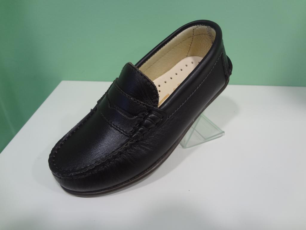 Foto Zapato Mocasín Cuero Niño Antifaz