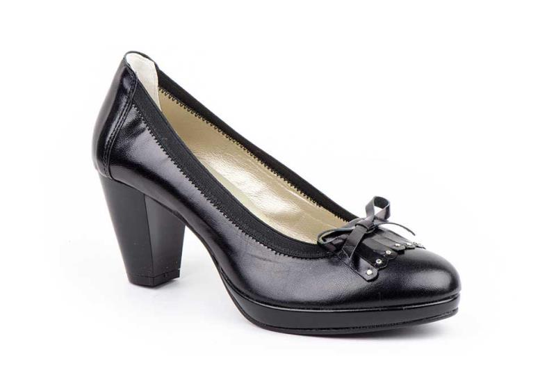 Foto zapato mujer piel vestir con plataforma nuevo 2013, negro, talla 41