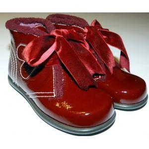Foto Zapato niña charol a. burdeos