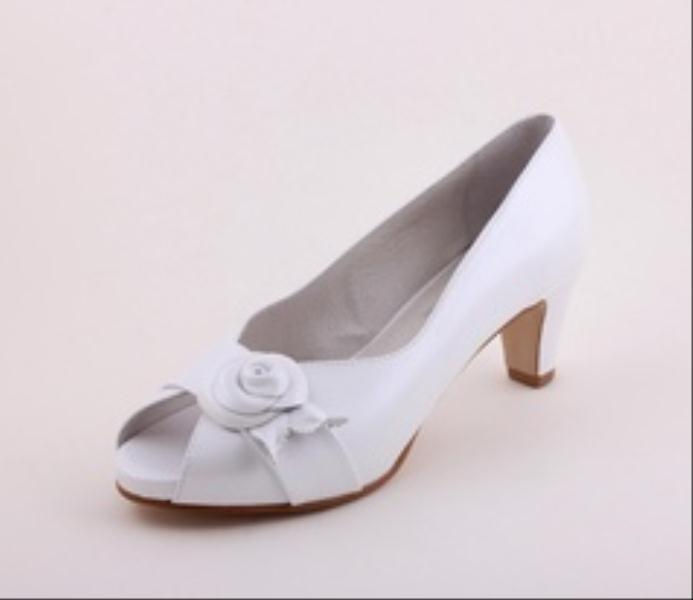 Foto zapato novia piel flor, marfil, talla 36 - novia - mujer - zapato