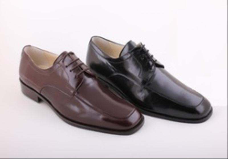 Foto zapato piel ancho 10 vestir , negro, caoba, talla 39 - hombre