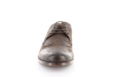 Foto Zapato tipo oxford en piel marrón chocolate - 48