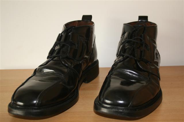Foto Zapatos Clarks Black Hi-Shine de los hombres de arranque formal UK10