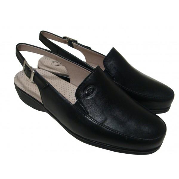 Foto Zapatos confort destalonado pitillos 38 Negro