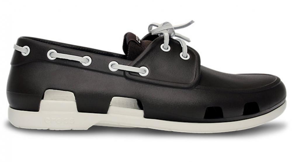 Foto Zapatos Crocs Beach Line Boat Shoe Men Espresso/White