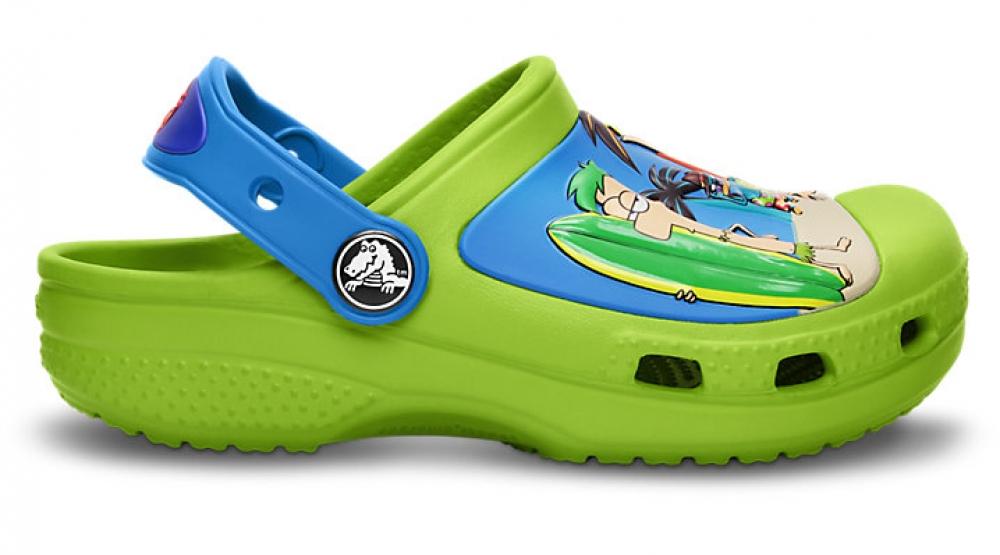 Foto Zapatos Crocs CC Phineas & Ferb Clog Kids Volt Green/Ocean