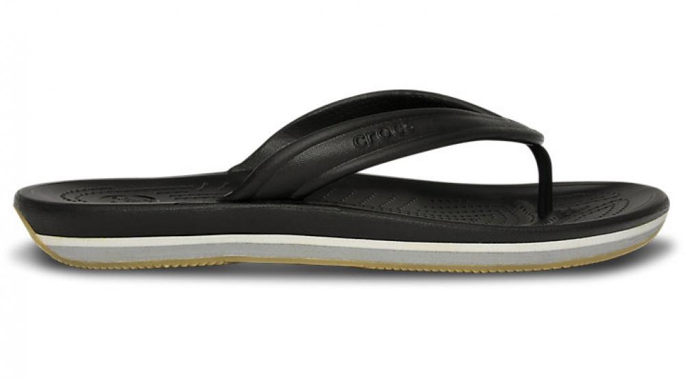 Foto Zapatos Crocs Crocs Retro Flip-flop Black/Light Grey