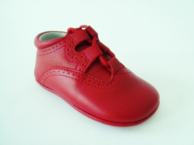 Foto Zapatos de bebé canastillas tipo inglesitos rojos