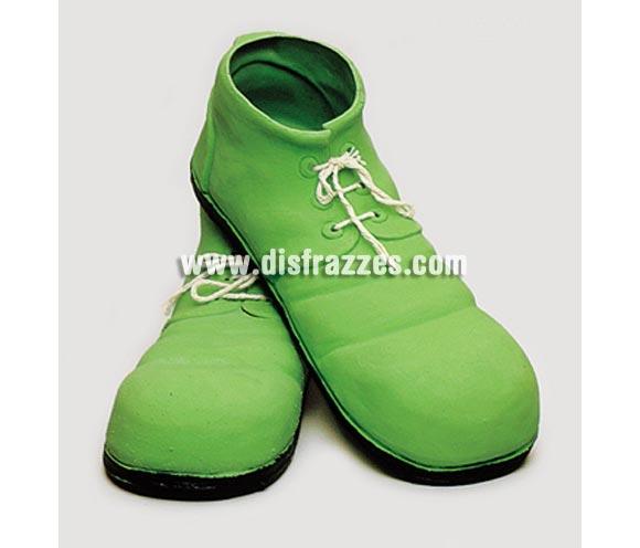 Foto Zapatos de Payaso verdes de látex de 24 cm.