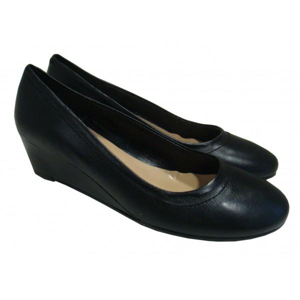 Foto Zapatos de salón cuña nirvana 37 Negro