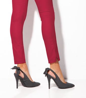 Foto Zapatos de tacón mujer corte salón con lazo