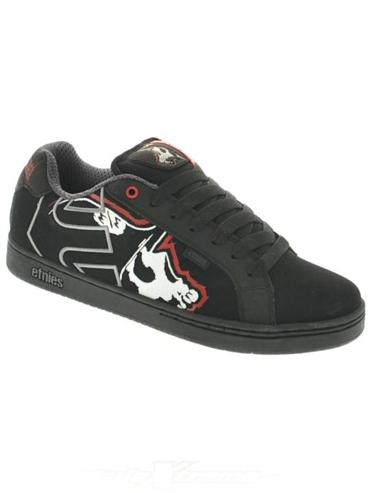 Foto Zapatos Etnies Metal Mulisha Fader Negro Rojo Gris