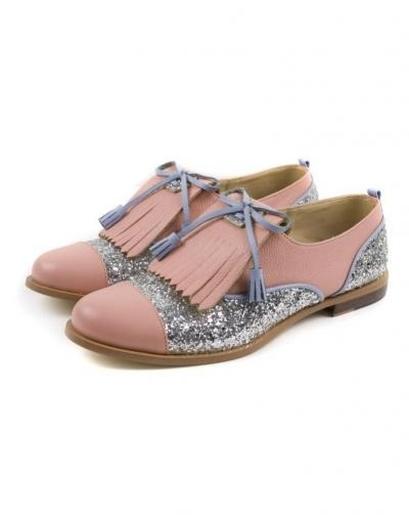 Foto Zapatos leather oxford pink
