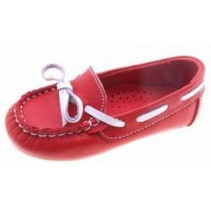 Foto Zapatos nauticos niño niña piel 20-38 815 rojo