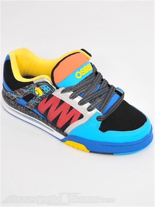Foto Zapatos Osiris Pixel Negro-Azul-Rojo