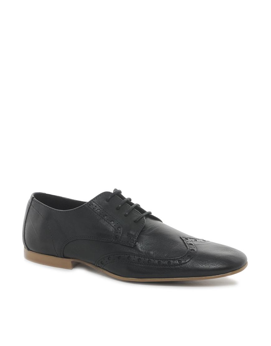 Foto Zapatos Oxford de cuero de ASOS Cuero negro