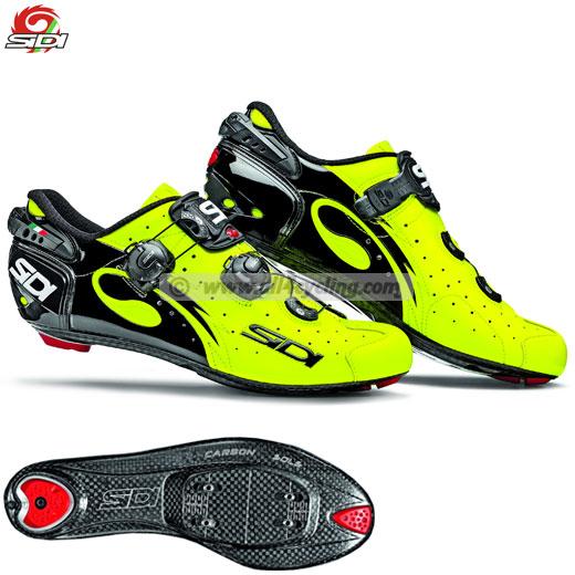 Foto Zapatos Sidi Wire Carbon - Amarillo Fluo/Negro - SPEEDPLAY