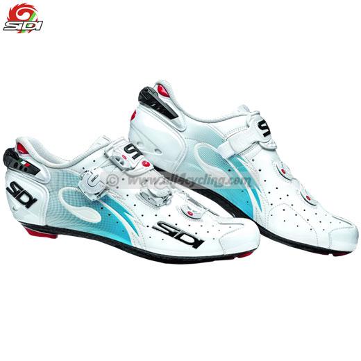 Foto Zapatos Sidi Wire Carbon - Vernice Blanco/Azul