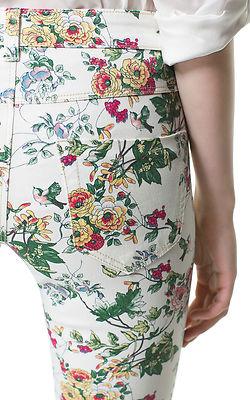 Foto Zara 2013 Floral Printed Trousers Sizes 36, 38 Other Sizes Consult Me