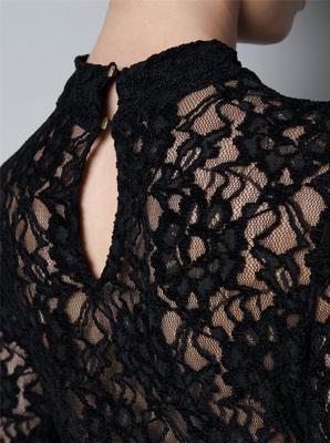 Foto Zara Black Lace Dress Size Xs Vestido - Abito - Robe - Kleid