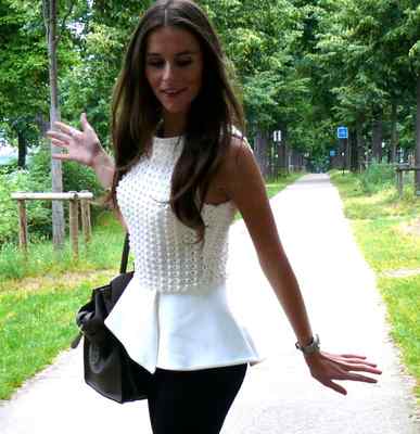 Foto Zara  M Sold Out Peplum White Top Medium Size Sold Out Very Rare
