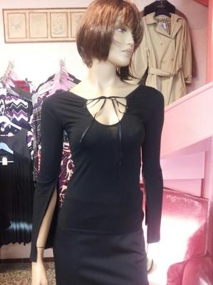 Foto Zara Preciosa Camisa / Blusa / Top De Color Negro Talla 36 Como Nueva