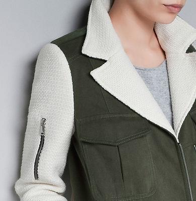 Foto Zara Season 2012 - 2013. Stunning Two Tone Zip Jacket Coat. All Sizes.