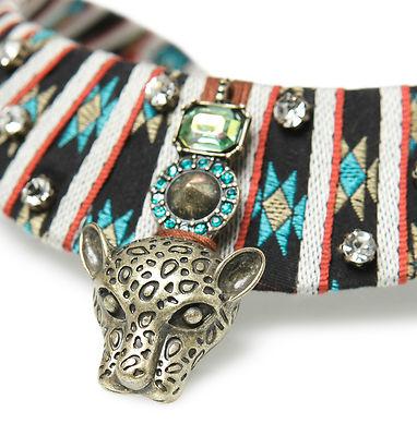 Foto Zara Season 2012 /2013. Leopard Gem Encrusted Necklace. With Tags.