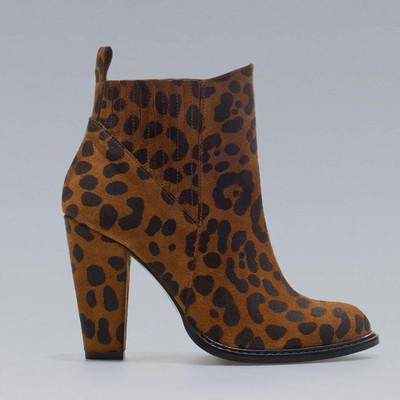 Foto Zara Season A/w 12/13. Leopard Print Ankle Boots Shoes. Leather. All Sizes.