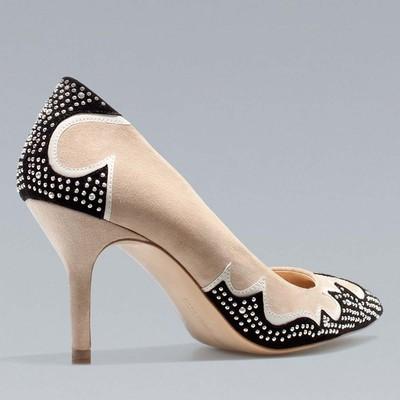 Foto Zara Season A/w 2012 / 20113. Embellised Cowboy Court Shoes. All Sizes.