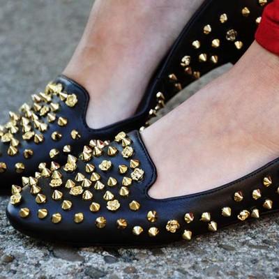 Foto Zara Season A/w 2012 Sold Out. Studded And Roses Slippers Shoes Flats.