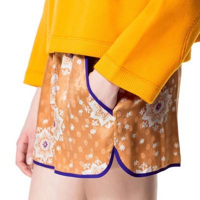 Foto Zara Season.silk Short Pants With Printed Jacquard Pattern. All Sizes