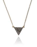 Foto Zara Simon Gold Diamond Mini Triangle Necklace