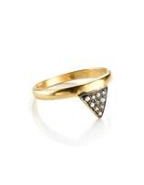 Foto Zara Simon Gold Diamond Mini Triangle Ring
